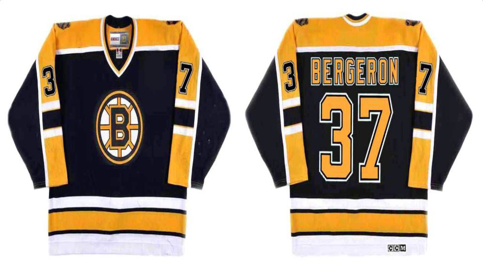 2019 Men Boston Bruins #37 Bergeron Black CCM NHL jerseys->boston bruins->NHL Jersey